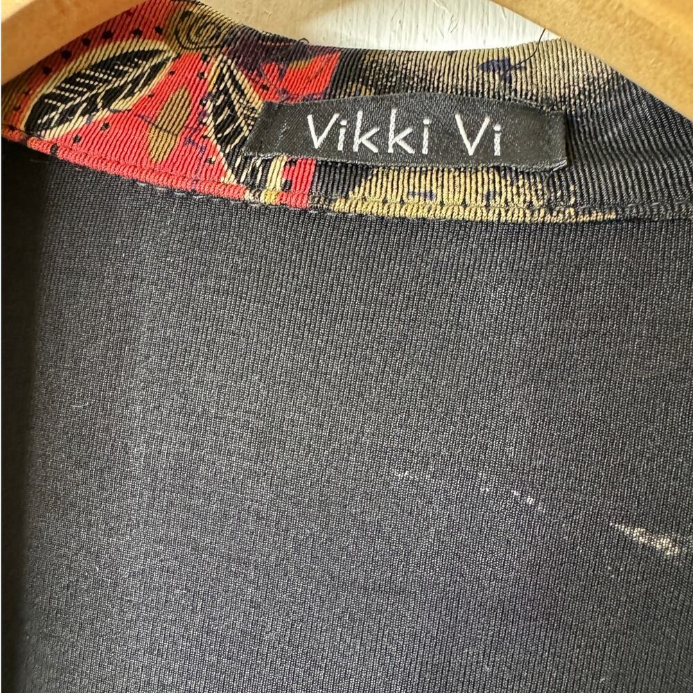 Vikki Vi Plus 2x Brown Multi Patchwork Open-Front… - image 6